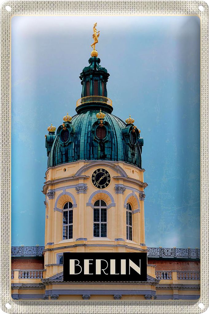 Blechschild Reise 18x12cm Berlin Deutschland Hauptstadt