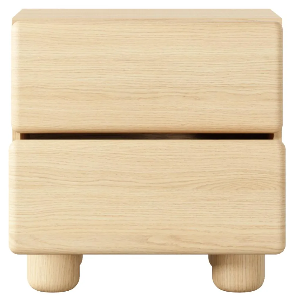 Table de chevet 50 cm chêne Vicenza, meuble de nuit robuste