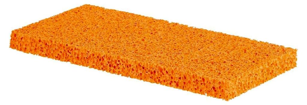 Reibebrett-Belag Grob aus Schwammgummi, 14 x 28 x 1 cm