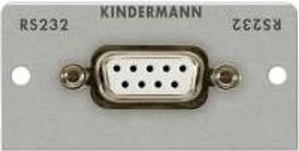 Plastron RS232 Sub-D 9 broches Kindermann 50x50 pour goulotte et mur