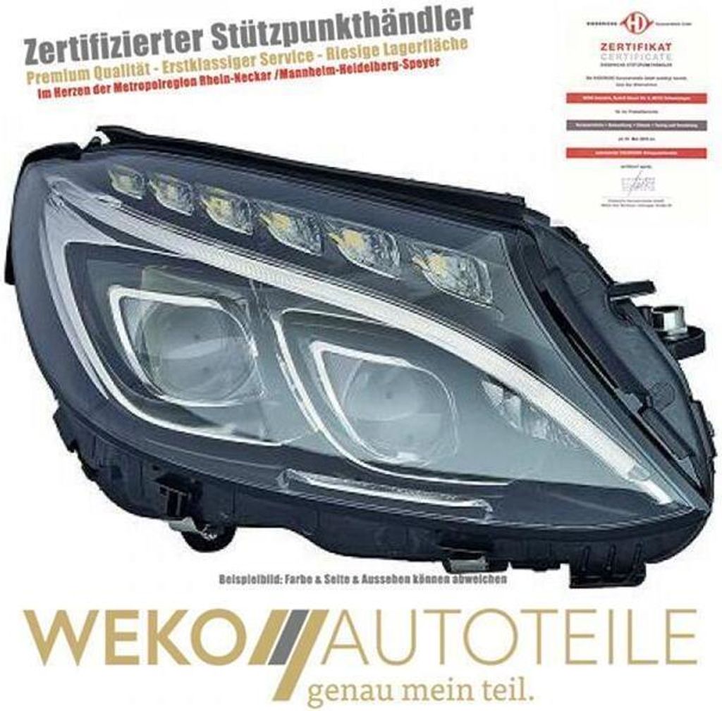 Scheinwerfer links DIEDERICHS 1673087 für MERCEDES-BENZ