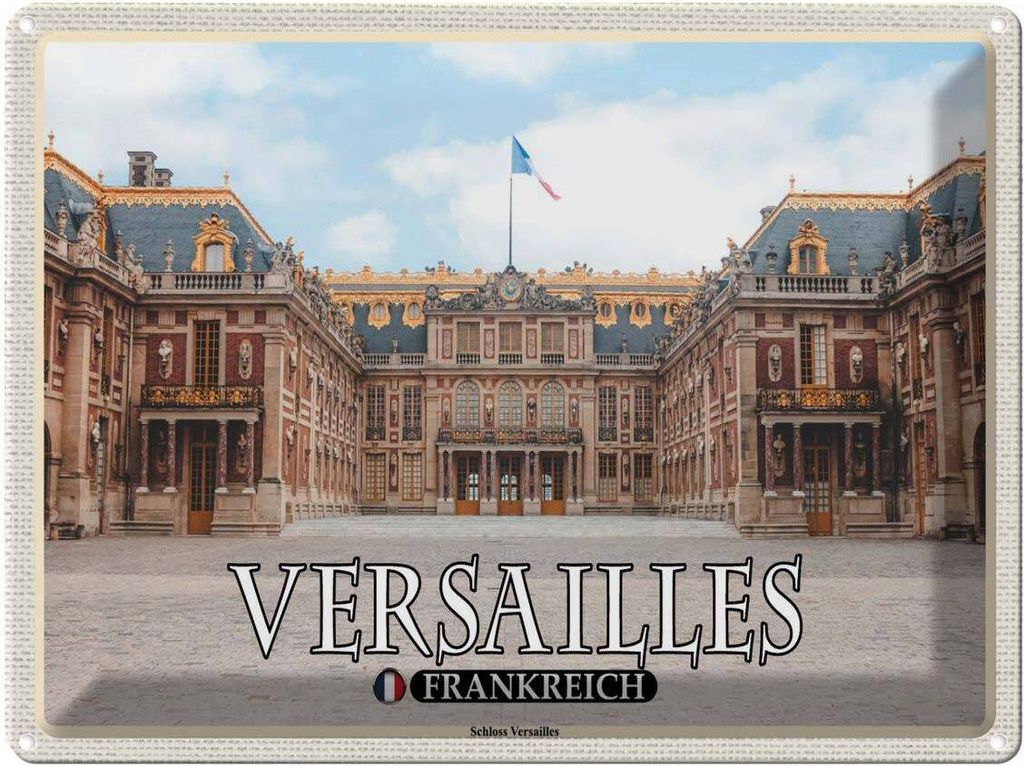 vianmo Blechschild 30x40 cm Versailles Frankreich Schloss Abenteuer Reisen Urlaub