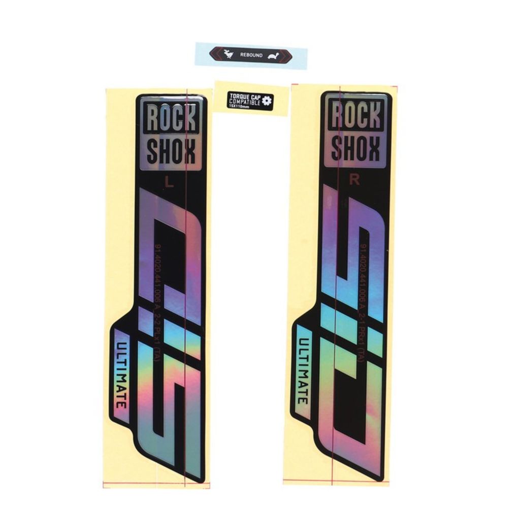 RockShox Gabel DecalKit SID Ult. 27/29' 11.4018.105.042,gloss Rainbow-Folie für sw, regenbogenfarben (1 Set)