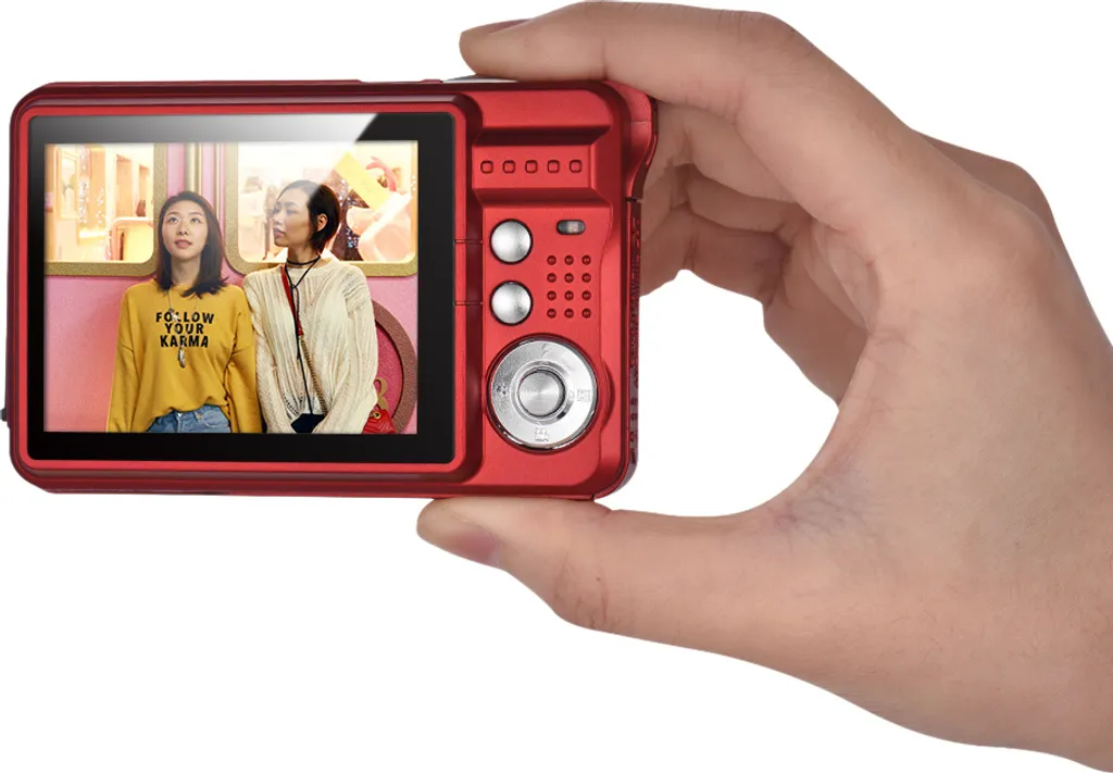 Andoer Caméra Numérique 720P HD avec Zoom 8X et 2 Batteries Incluses