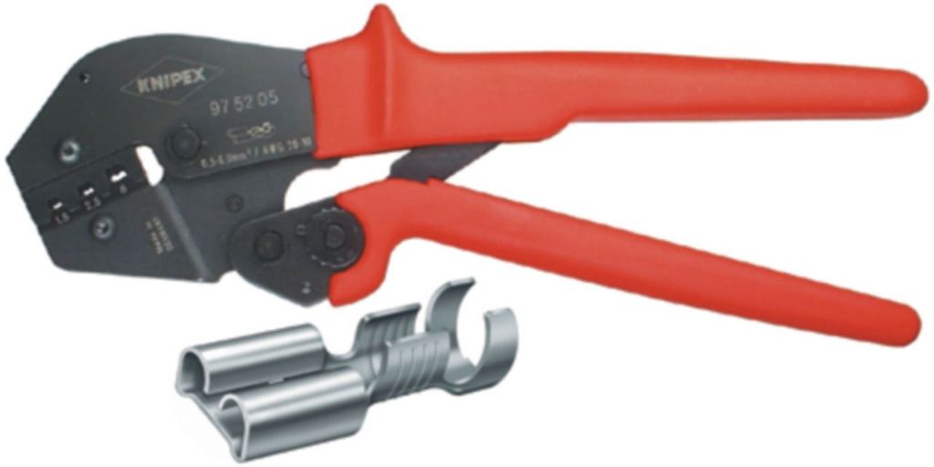 Crimp-Hebelzange L.250mm unisolierte offene Verbinder Knipex
