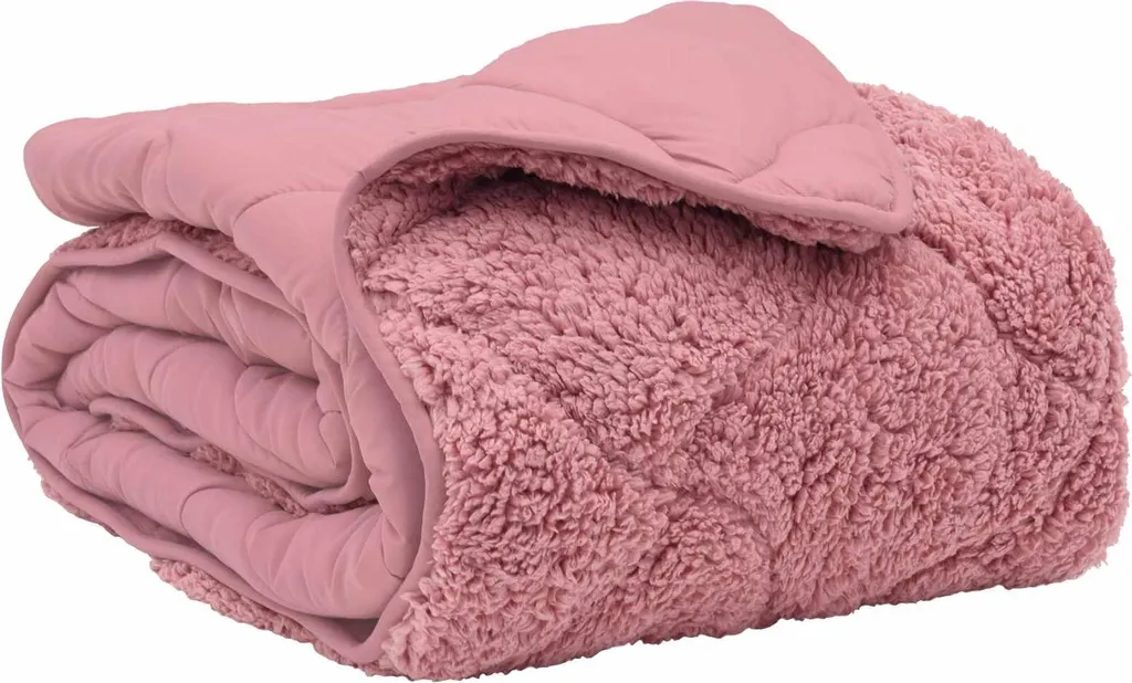 Piumone vidaXL 4 Stagioni Rosa 140x220 - Comfort e Design Moderno
