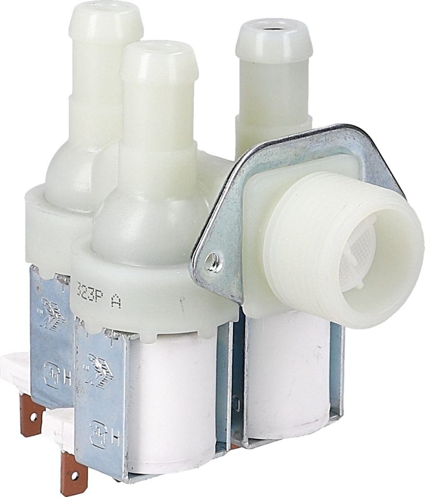 Magnetventil Einlaufventil Füllventil Ventil 3-fach 90° 14mmØ mit Reduzierung Universal Waschmaschine Spülmaschine passend für Miele für W418...
