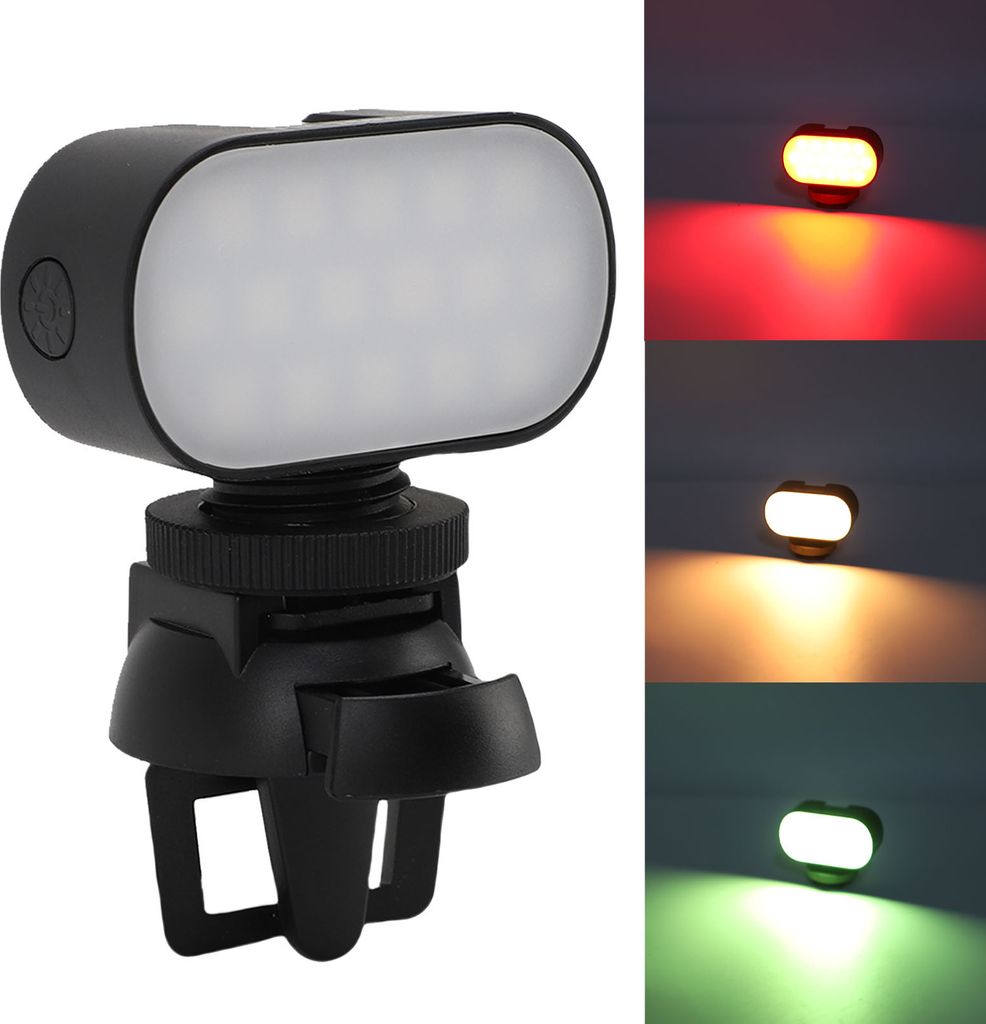 LED Selfie Light Portable RGB Rechargeable Clip Fill Light mit einstellbarer Helligkeit für Fotografie Video Konferenz Beleuchtung