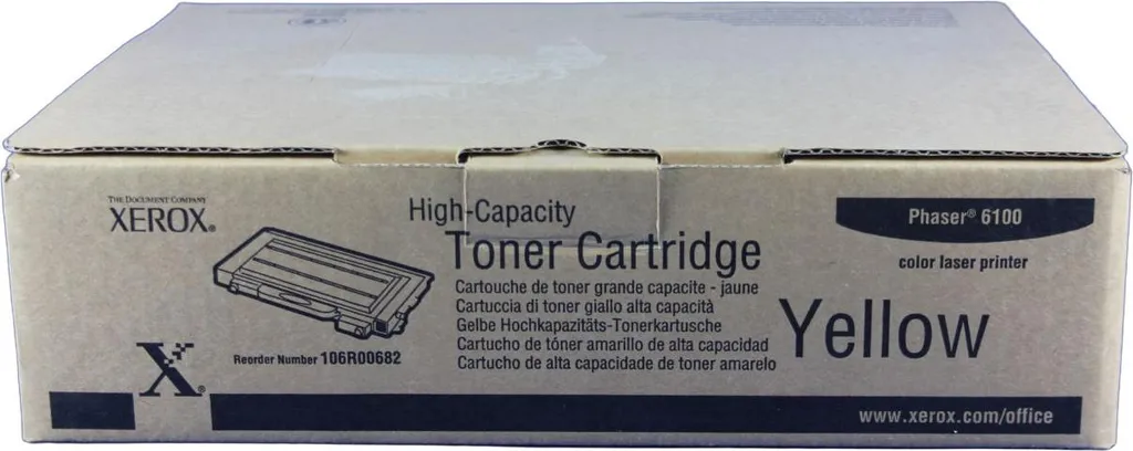 Toner Jaune Xerox 106R00682 Longue Durée avec Rendu des Couleurs Vives