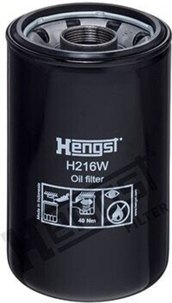 HENGST FILTER Ölfilter H216W, Außendurchmesser 119mm, Innendurchmesser 110mm, Höhe 199mm