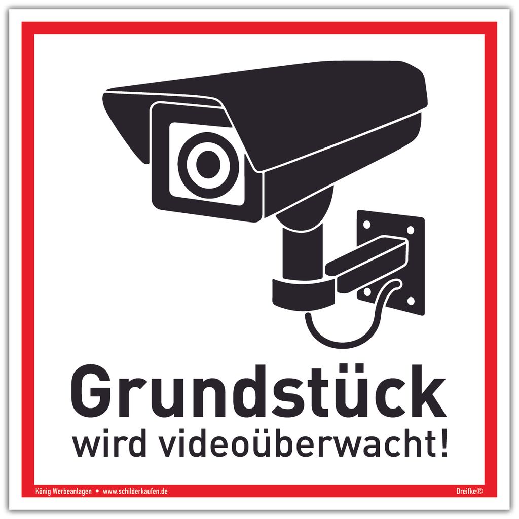 Schild Alarmgesichert Videoüberwacht Unbefugten Zutritt verboten UV-Schutz 