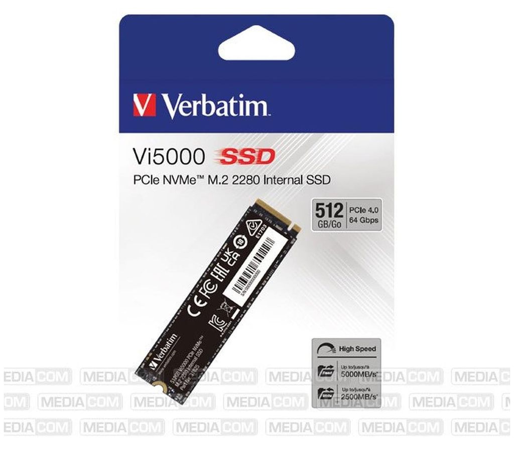 Verbatim Vi5000, 512 GB, M.2, 5000 MB/s Produktbild 