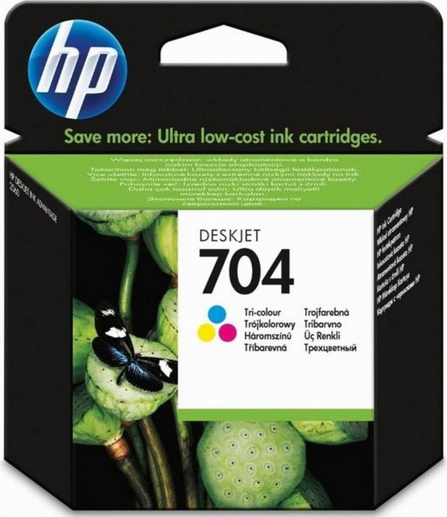 HP 704 oryginalny wkład atramentowy Ink Advantage czarny, Zdjęcie produktu 
