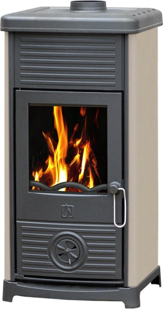 Kaminofen Plamen Maestral N mit Herdplatte, creme - 6,5kW Produktbild 
