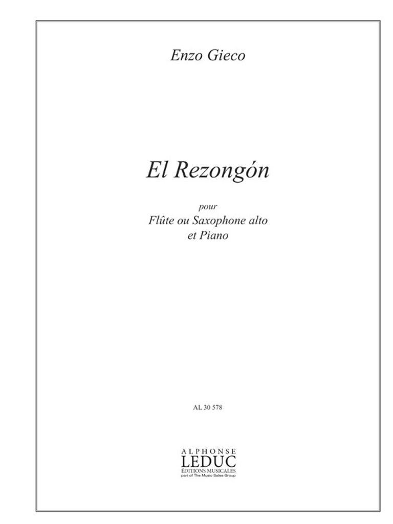 Gieco El Rezongon Flute Ou Saxophone Alto Et Piano