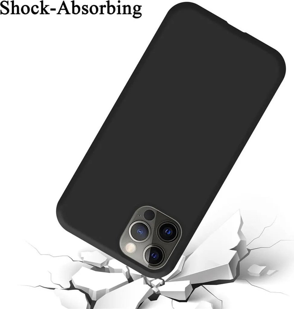 Yoedge Custodia IPhone 12 PRO Anti-Graffio – TPU Silicone Con Fodera In Microfibra – Nero - copertina