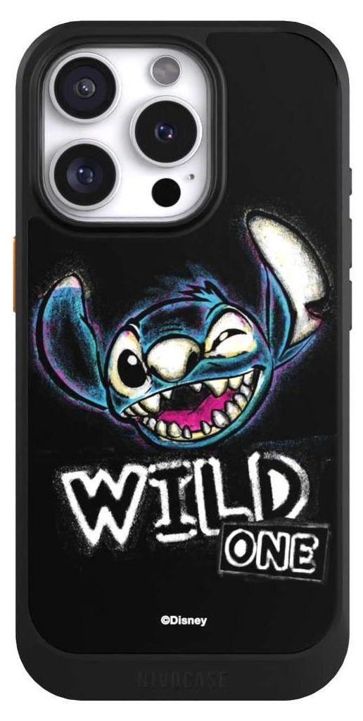NIVOCASE Hülle für Apple iPhone 16 Pro Handyhülle NIVOcore Case Schwarz Disney Offizielles Lizenzprodukt Lilo & Stitch