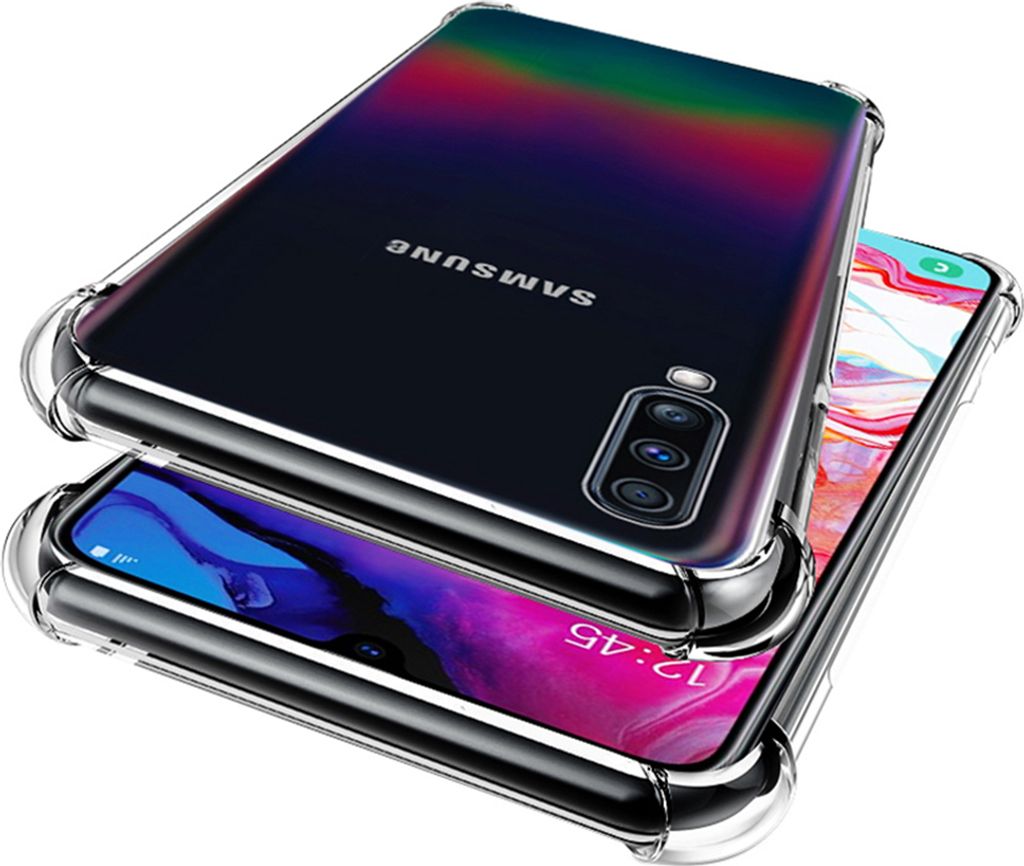 Galaxy A70 / A70S Hülle, LaimTop Crystal Transparent Weich TPU Bumper Stoßfest Fallschutz Schutzhülle für Samsung Galaxy A70 / A70S