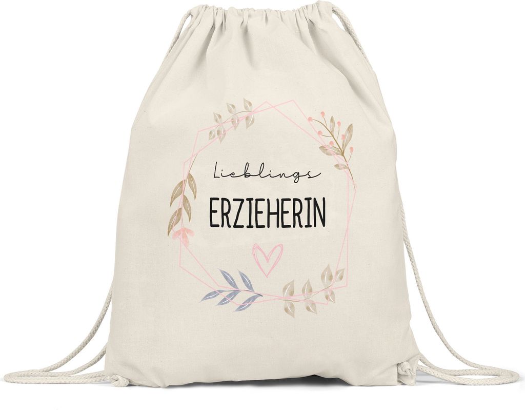 Lieblings-Erzieherin Turnbeutel Gymsack Kindergarten Abschied Dankeschön & Abschiedsgeschenk Kindergarten Kita