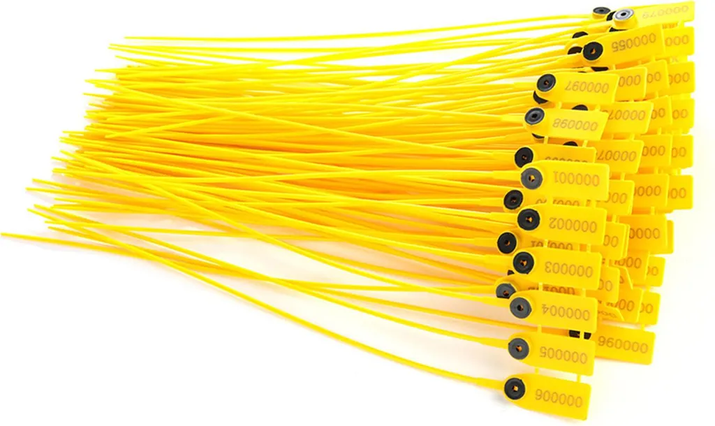 Sceau de sécurité plastique 39,9cm pour camion et remorque - Lot de 100