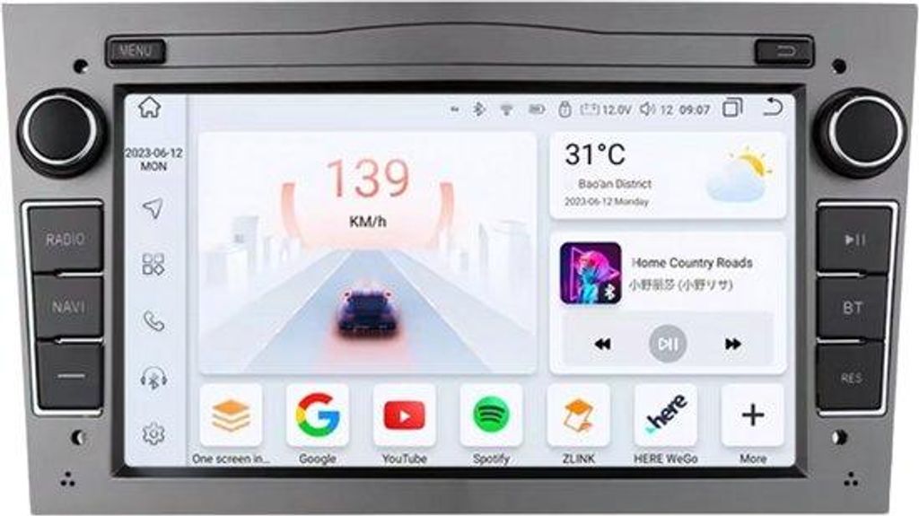 Autoradio mit Bluetooth und CarPlay für Buick Regal und Opel Insignia (2009–2013) – Kompatibel mit Apple und Android – Stereoanlage – Navi...
