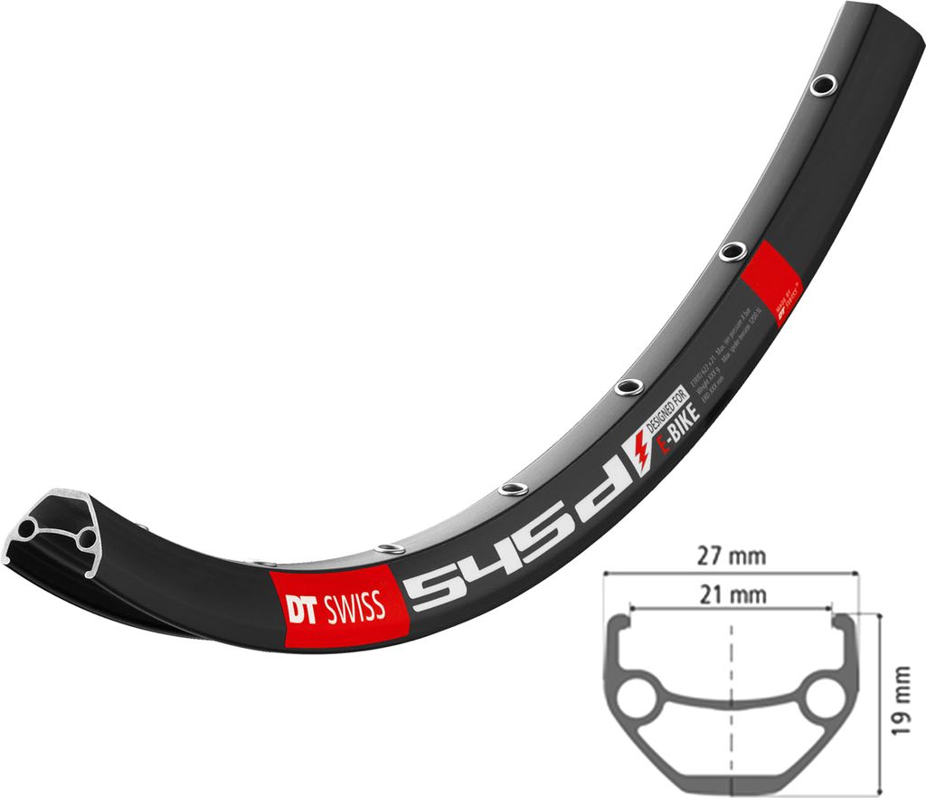 DT SWISS Felge 545D 26 Zoll Schwarz 36-Loch 559-21 Produktbild 2