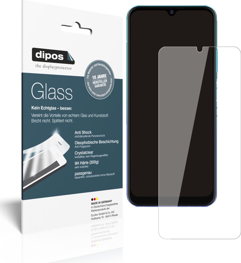 1x Schutzfolie für ZTE Blade V30 Vita - Anti-Shock 9H Folie dipos Glass Kunststoffglas