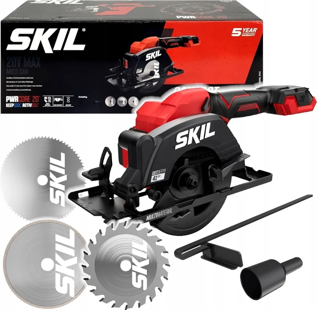 Scie Sabre sans Fil Skil 3540 CA 20V Max Idéale pour Travaux Rénovation