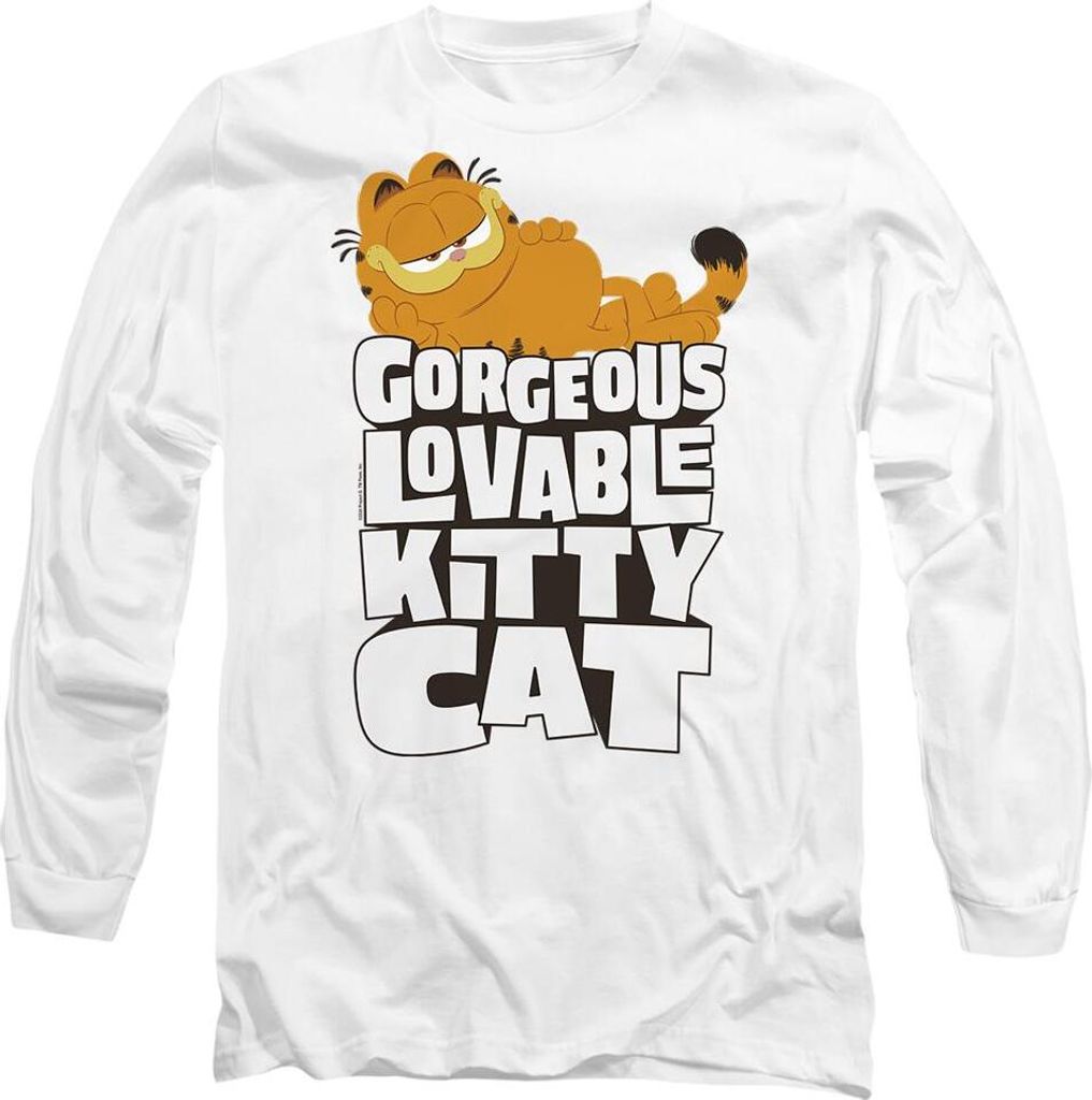Garfield Movie - "Lovable Kitty Cat" T-Shirt für Herren/Damen Uni TV10499 (L) (Weiß)