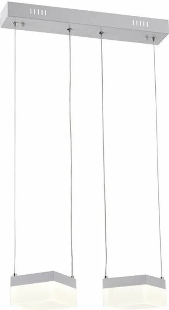 Luminaire de suspension LED Gina 12W blanc neutre argent 100 cm