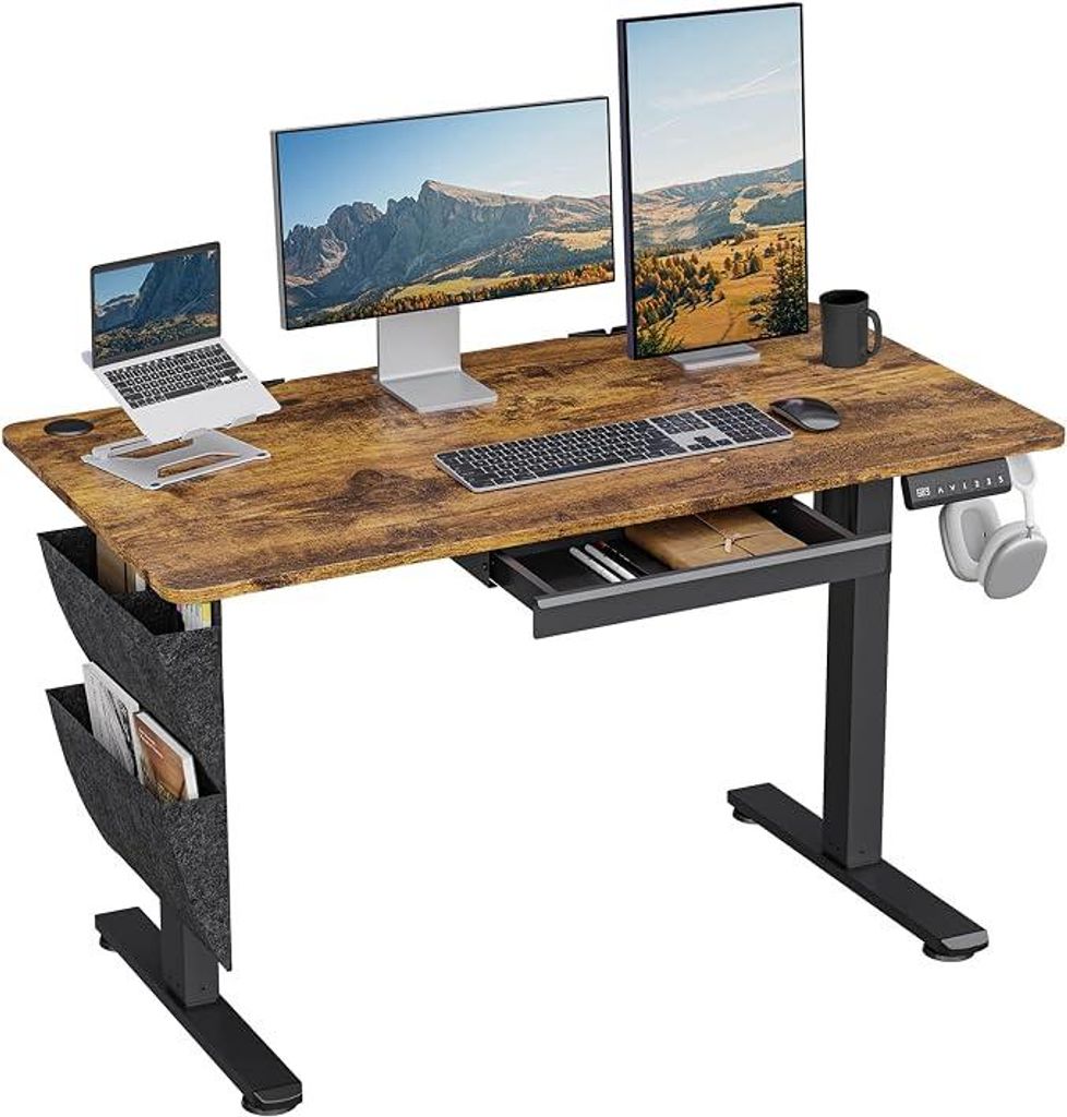 Bureau, elektrisch verstelbaar, 120x60 cm, zit-sta bureau Productafbeelding 