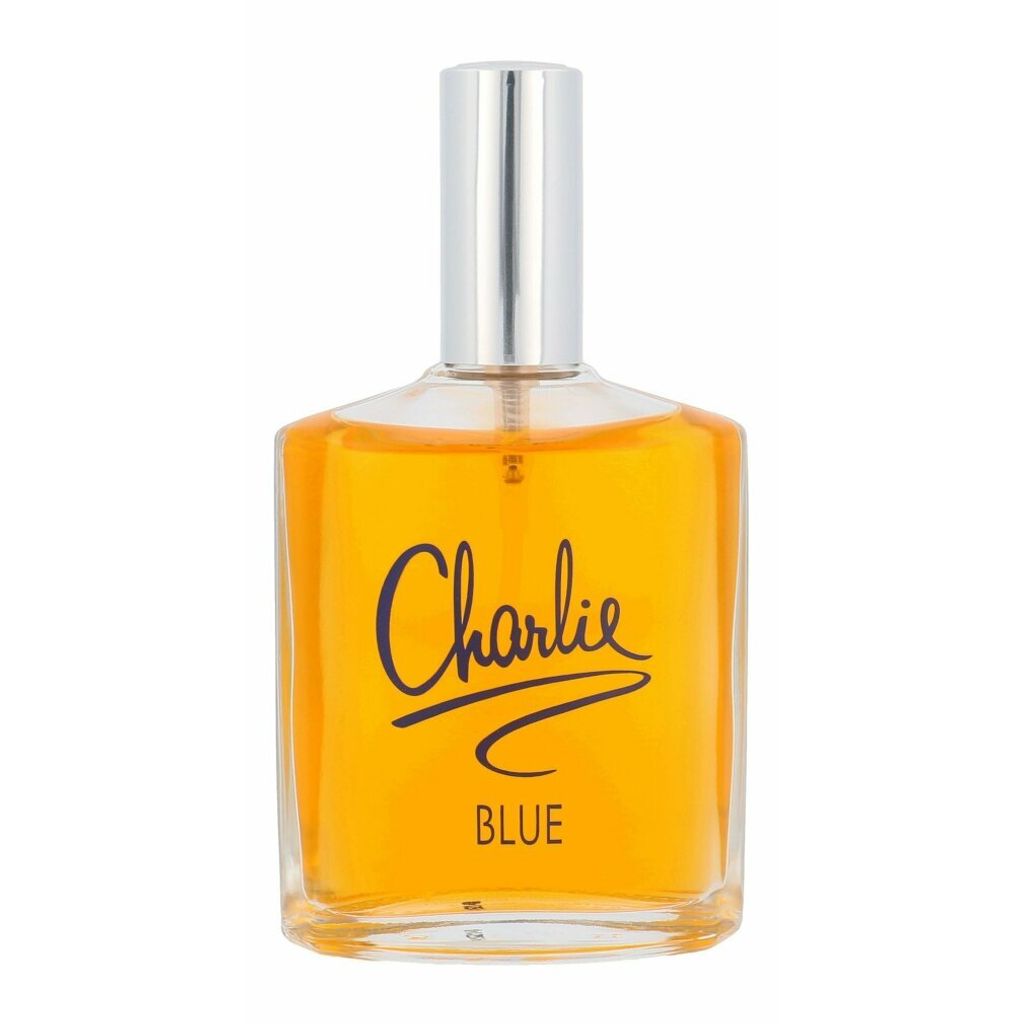 A bottle of Charlie Blue eau de Toilette for women.