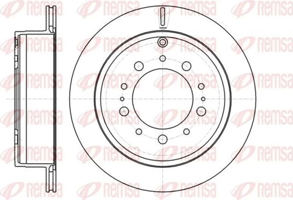 Disque de frein haute performance REMSA 61257.10 fonte spéciale OE