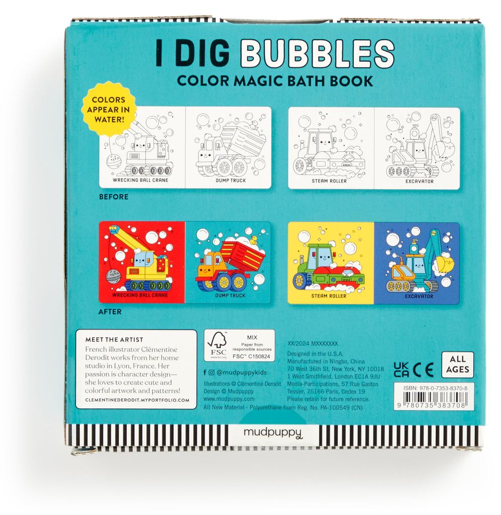 I Dig Bubbles! Color Magic Bath Book