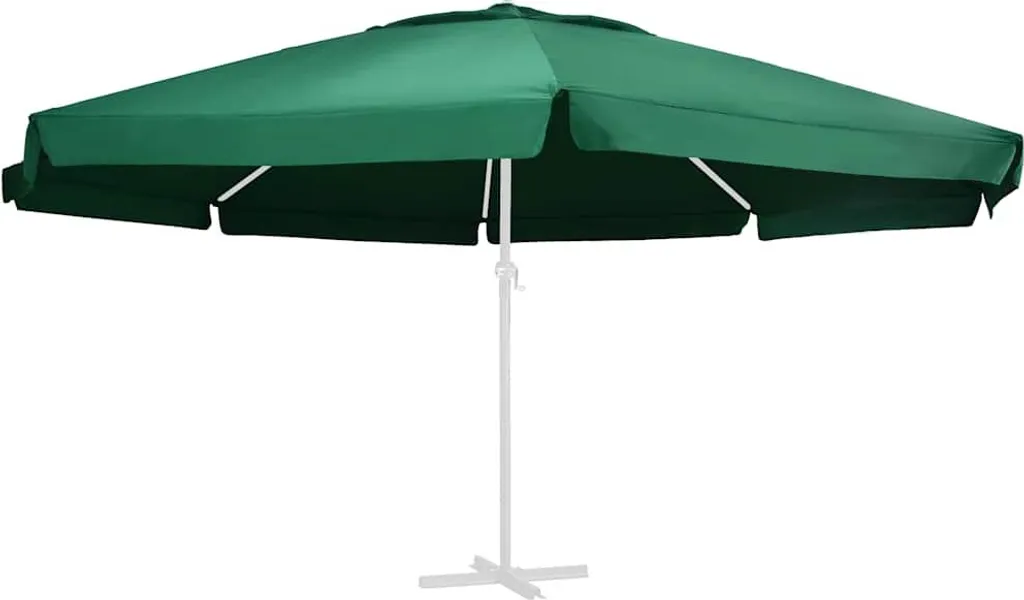 vidaXL Telo per Ombrellone Verde 610 cm - Ombra Fresca per la Famiglia