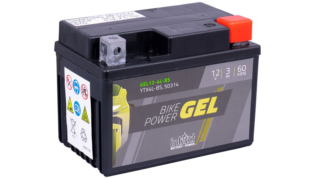 INTACT Bike Power baterie GEL YTX4L-BS Obrázek produktu 
