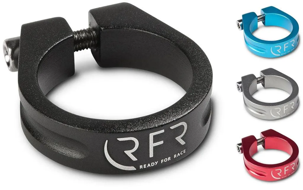 Collier de selle RFR 31.8 mm en argent avec serrage à vis sécurisé