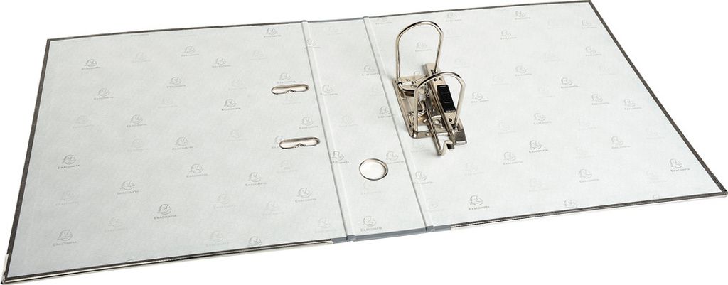 Exacompta 20x Ordner Wolkenmarmor 2Ring 80mm Rücken farbig A4 grau 53709E