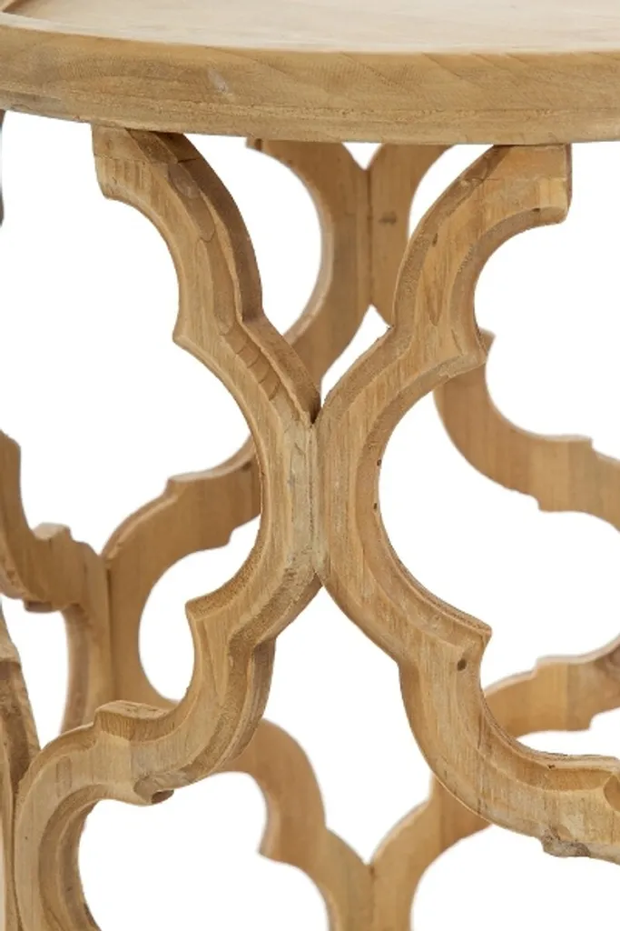 Table d'Appoint Stable en Bois Naturel - Solution Gain de Place Design - 3