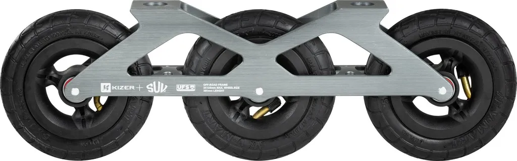 Platine Roller Tout-Terrain Kizer SUV 125 Argent 3 Roues 295mm de long