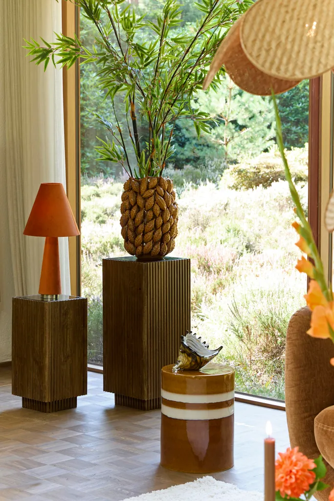 Vase en céramique pour centre de table ou décoration de sol salon 44cm - 4