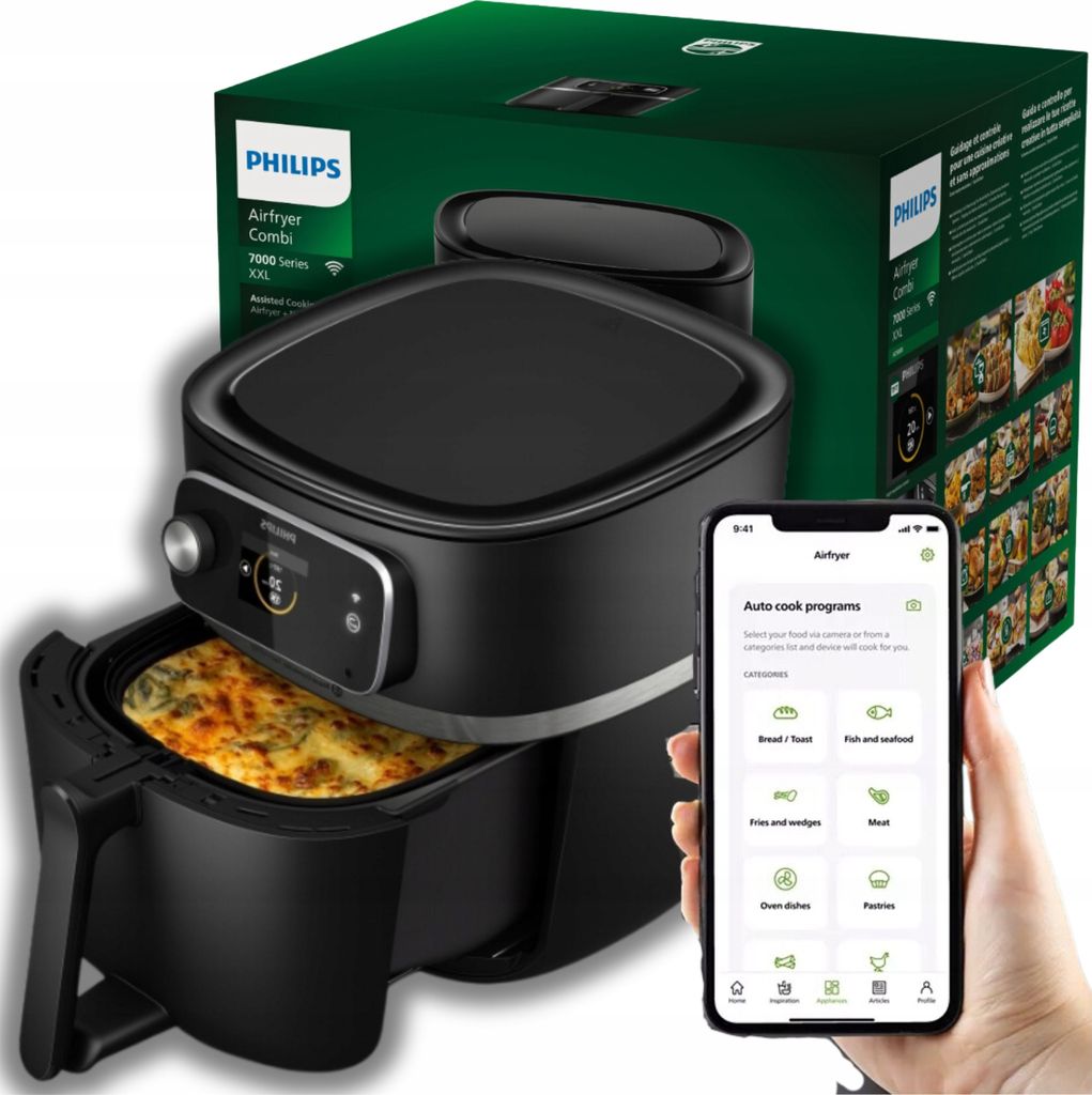 Philips Ovi Smart 2.0 Xxl: 22 Funktionen, Schnelles Combiair, 8,3L Frittiergerät