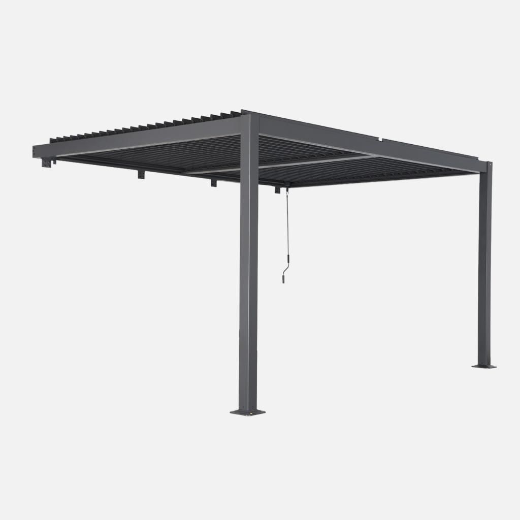sweeek - Bioklimatische Wand Pergola mit Lamellendach Produktbild 