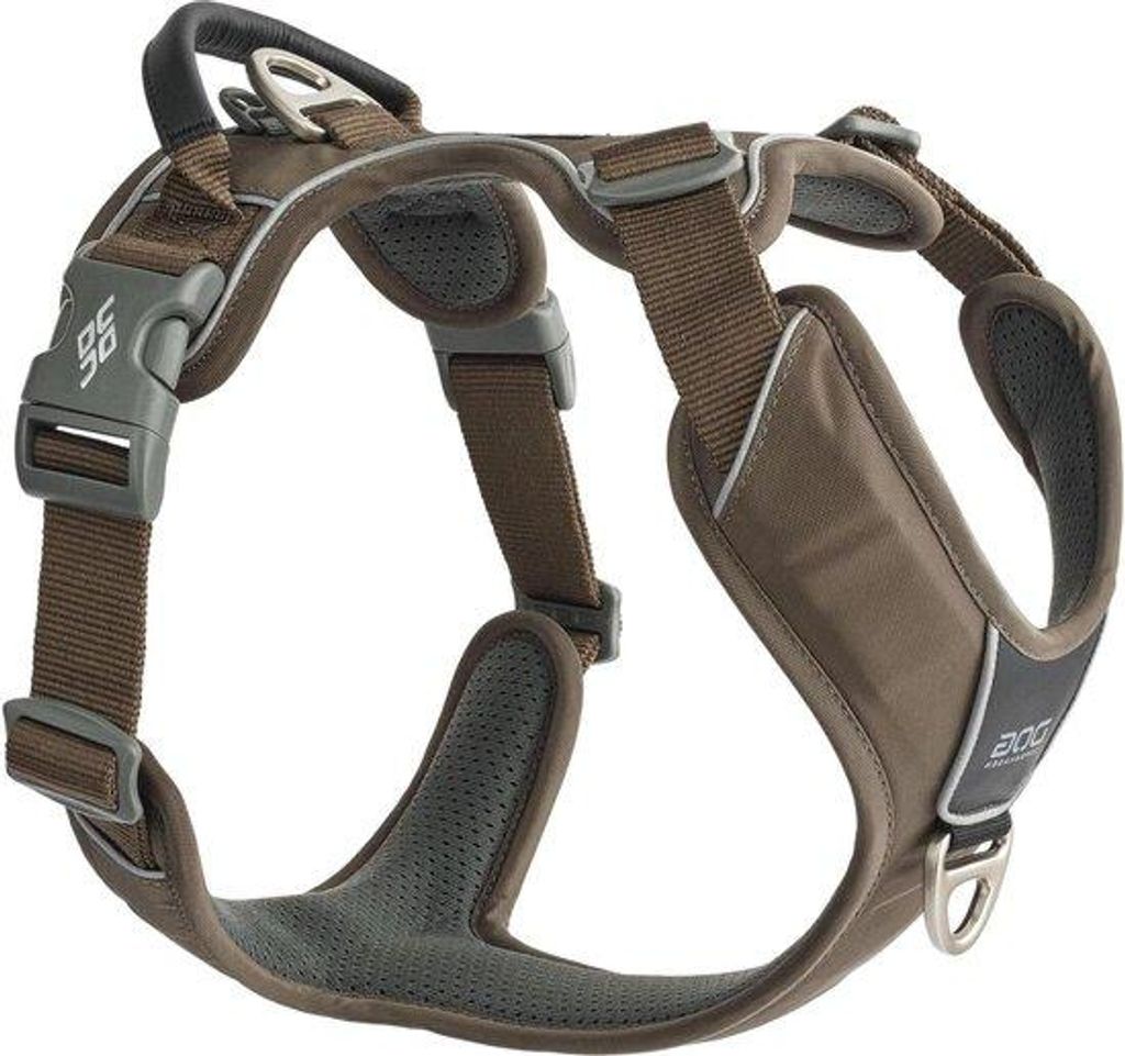 Bequemer Spaziergurt M - Mocca - für Hunde