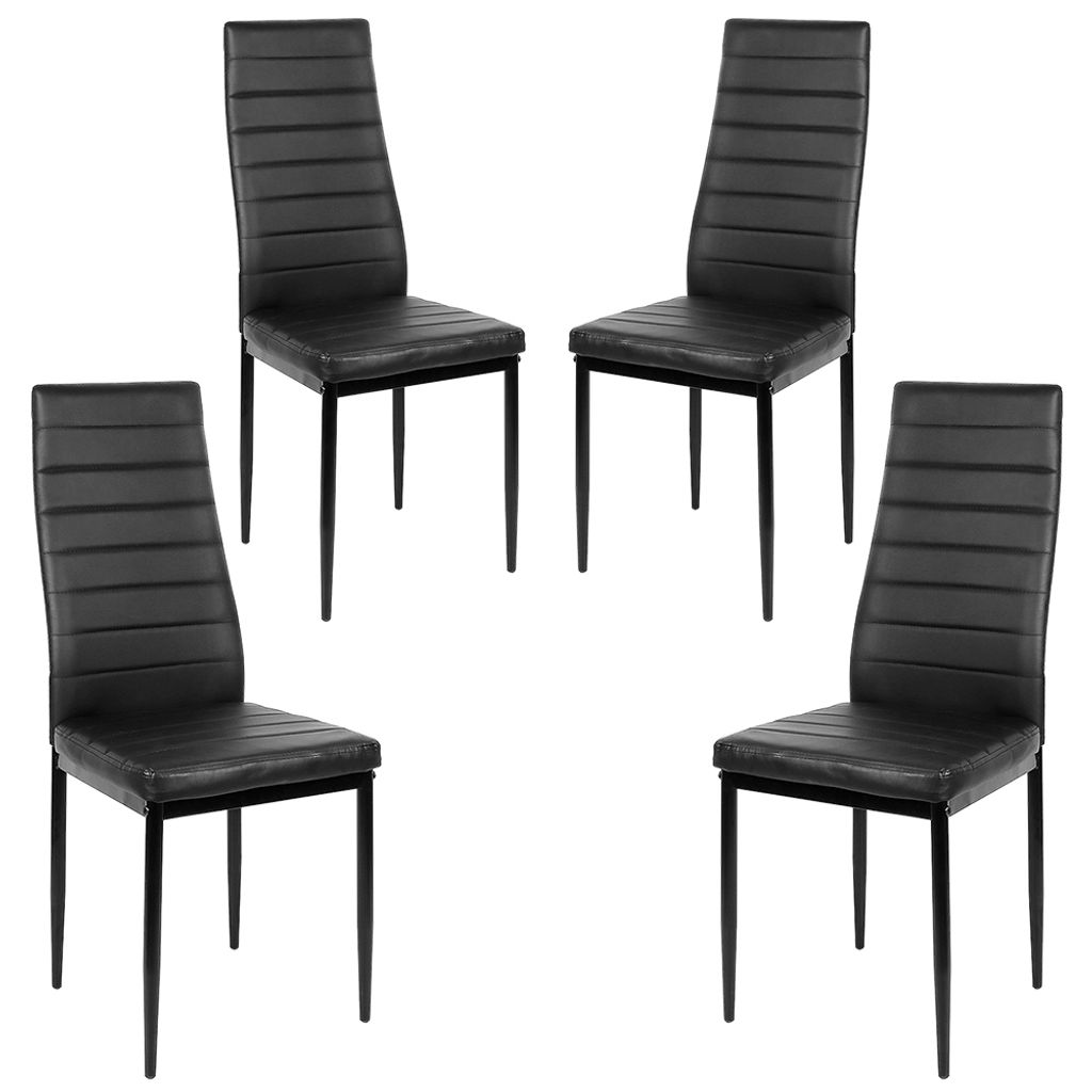 4er Set Esszimmerstühle Küchenstuhl aus Kunstleder Produktbild 