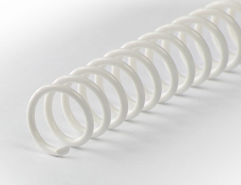 Binderücken CoilBind 47 Ringe 10mm, 4:1 Teilung weiss