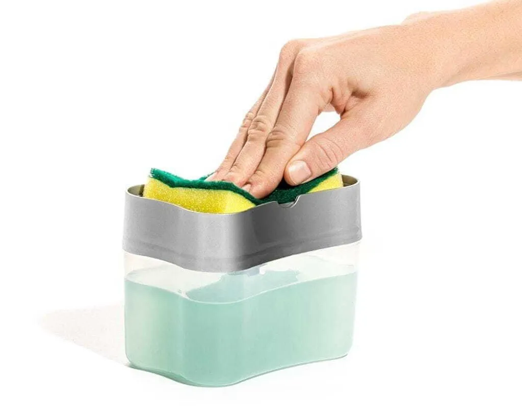Distributeur de lessive avec éponge intégrée - Modèle Compact 380ml - 8