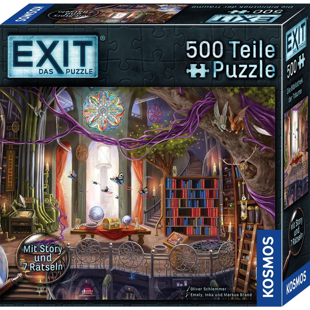 KOSMOS EXIT Das Puzzle Die Bibliothek der Träume, Immagine del prodotto 
