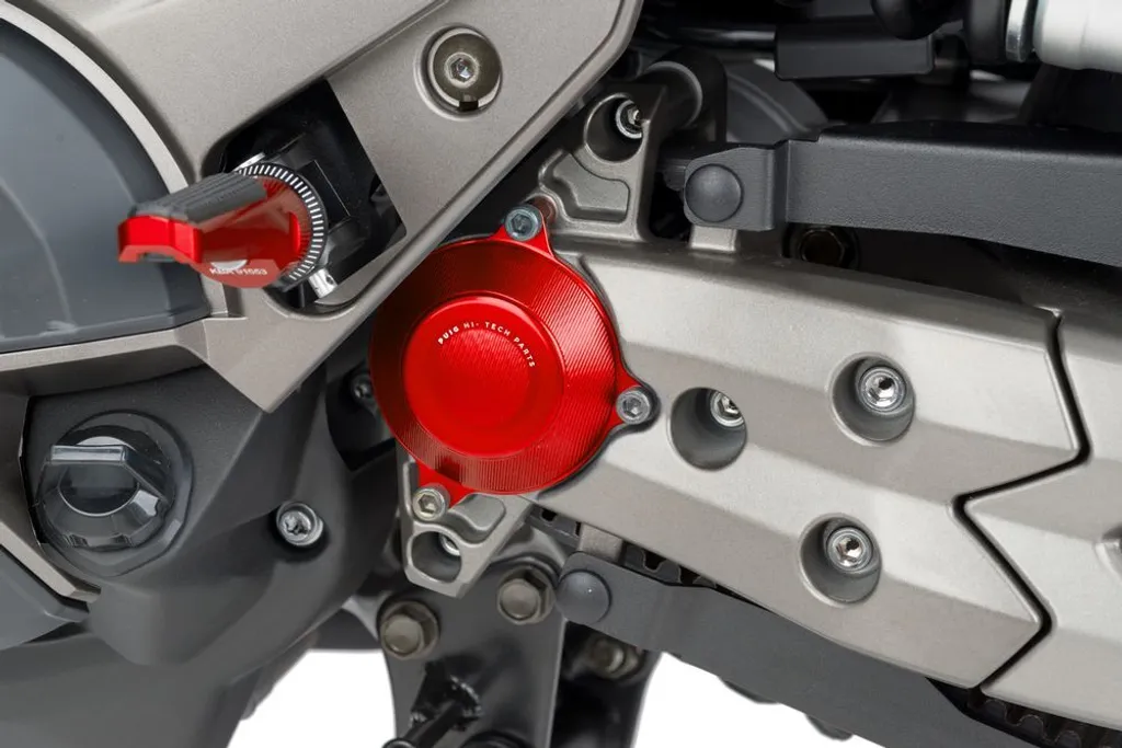 Couvercle de Carter PUIG pour KYMCO AK550 PREMIUM Accessoire Rouge