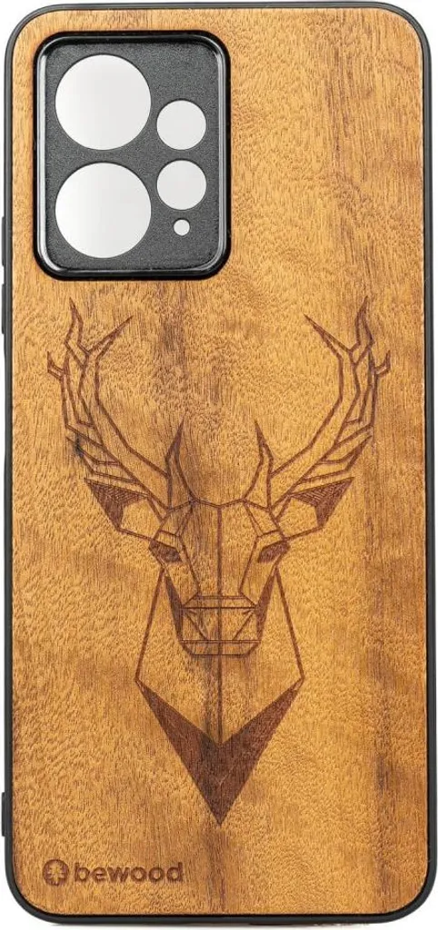 Custodia Legno Bewood Redmi Note 12 4G Imbuia Deer - Cover Artigianale